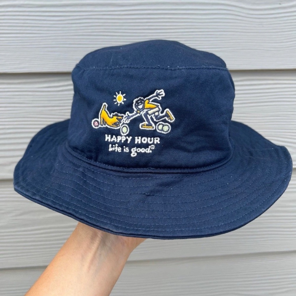 Life Is Good Bucket Hat 100% Cotton One Size Adult